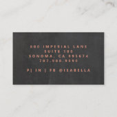 Moderne Minimalistische Make-up Artiest Script Naa Visitekaartje (Achterkant)