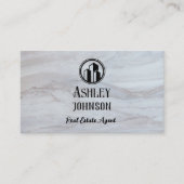 Moderne minimalistische makelaar onroerend goed ma visitekaartje (Voorkant)