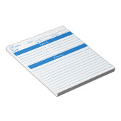 Moderne Minimalistische Manuscript middelgrote Bla Notitieblok (Schuin)