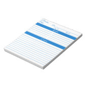 Moderne Minimalistische Manuscript middelgrote Bla Notitieblok (Linkerzijde)