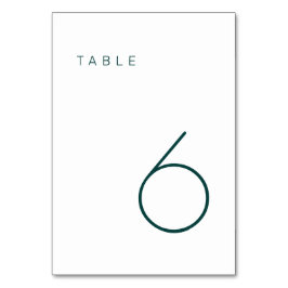 Moderne minimalistische maragingtabel kaart