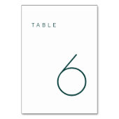 Moderne minimalistische maragingtabel kaart (Achterkant)