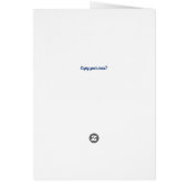 Moderne minimalistische marine blauw gevouwen brui (Achterkant)