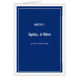 Moderne minimalistische marine blauw gevouwen brui