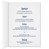 Moderne minimalistische marine blauw gevouwen brui (Binnen (Rechts))