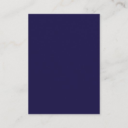 Moderne Minimalistische Marine Blauwe QR Code RSVP Informatiekaartje (Achterkant)