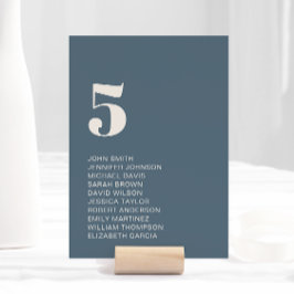 Moderne minimalistische marineblauw beige bruiloft kaart