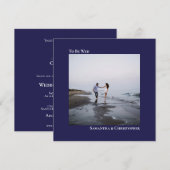 Moderne minimalistische marineslepplein kaart (Voorkant / Achterkant)