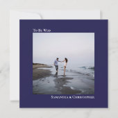 Moderne minimalistische marineslepplein kaart (Voorkant)