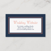 Moderne, minimalistische marineverbindingswebsite  informatiekaartje (Voorkant)