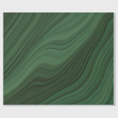 Moderne minimalistische marmeren bosgolven cadeaupapier (Vlak)