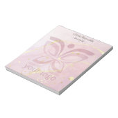 Moderne minimalistische marmeren textuur overlay r notitieblok (Linkerzijde)