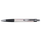 Moderne minimalistische marmeren textuur roze goud pen (Achterkant)