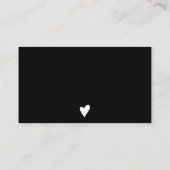 Moderne, minimalistische marmerkerkorde bedankt visitekaartje (Achterkant)