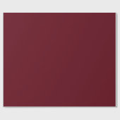 Moderne minimalistische maroon bordeaux effen kleu cadeaupapier (Vlak)