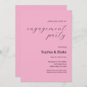 Moderne minimalistische Mauve Pink Engagement Part Kaart (Voorkant / Achterkant)