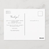 Moderne Minimalistische Meerdere Foto's Nieuwe Bab Briefkaart (Achterkant)