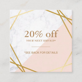 Moderne minimalistische meetlint vierkante visitekaartje