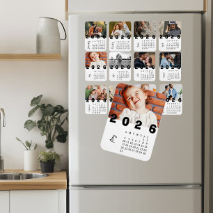 Moderne Minimalistische Mei 2026 Foto Agenda Magneet