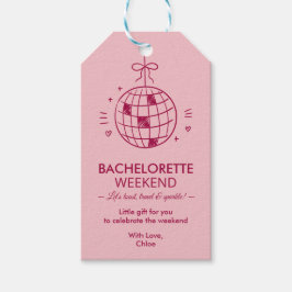 Moderne Minimalistische Meisjesuitje | Roze Cadeaulabel