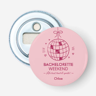 Moderne Minimalistische Meisjesuitje Weekend   Roz Button Flesopener