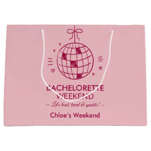 Moderne Minimalistische Meisjesuitstap   Roze  Groot Cadeauzakje