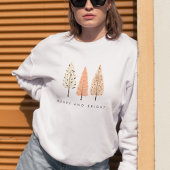 Moderne Minimalistische Merry And Bright Kerstboom Trui