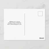 Moderne minimalistische MERRY vakantie foto Briefk Briefkaart (Achterkant)