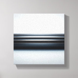Moderne Minimalistische Metalen Horizon Kunst - Ab Canvas Afdruk