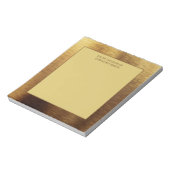 Moderne Minimalistische Metallic Goud Van Bureau v Notitieblok (Linkerzijde)