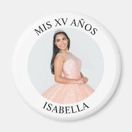 Moderne Minimalistische Mis XV Años Foto Magneet