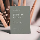 Moderne minimalistische mix & match elegante bruil save the date