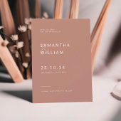 Moderne minimalistische mix & match elegante trouw save the date