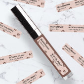 Moderne minimalistische Mocha Brown Lip Tint & Glo Labels