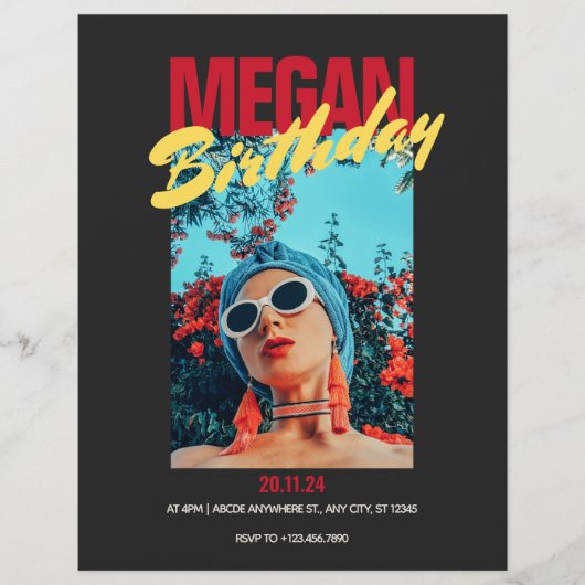 Moderne Minimalistische mode foto Flyer (Voorkant)