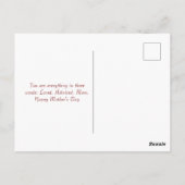 Moderne minimalistische Moederdag Briefkaart (Achterkant)