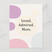 Moderne minimalistische Moederdag Briefkaart (Voorkant)