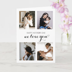 Moderne Minimalistische Moederdag voor het hart va Kaart