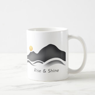 Moderne minimalistische Mok | Abstracte golf