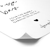 Moderne minimalistische Momosa bar teken Poster (Hoek)