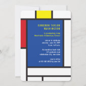 Moderne minimalistische Mondriaan Fotogradatie Par Kaart (Achterkant)