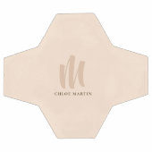 Moderne Minimalistische Monogram Aangepaste Naam E Voetbal (Enkel)