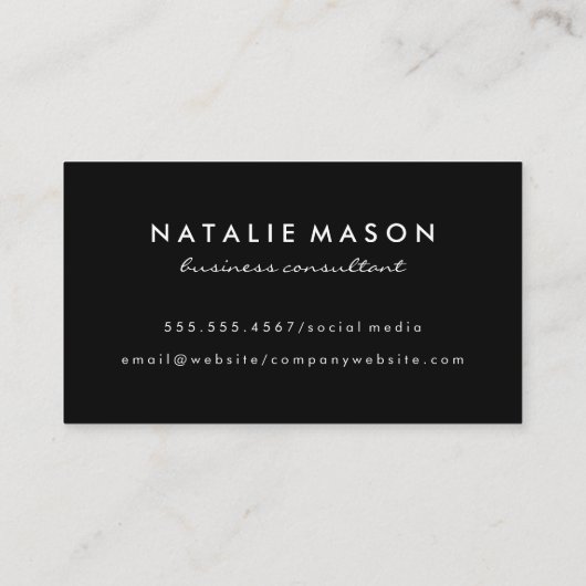 Moderne minimalistische Monogram Berg Logo Visitekaartje (Achterkant)