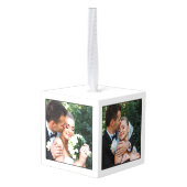 Moderne minimalistische monogram bruiloft decoratie (Achter hoekig)