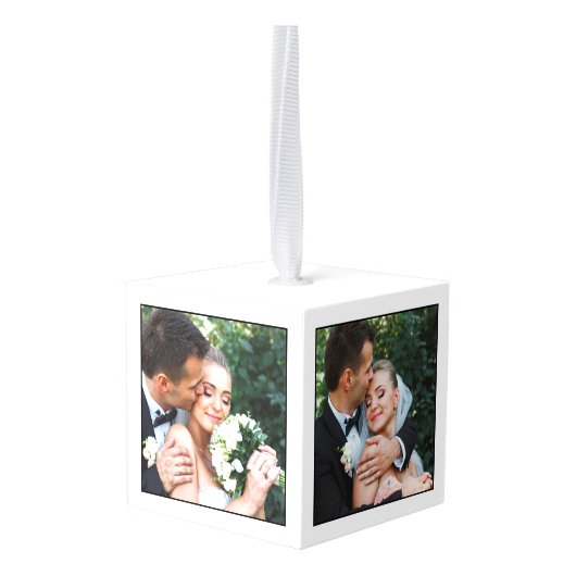 Moderne minimalistische monogram bruiloft decoratie (Achter hoekig)