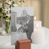 Moderne minimalistische monogram bruiloft kaart