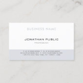 Moderne minimalistische monogram elegant design re visitekaartje (Achterkant)