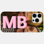Moderne minimalistische monogram Initiaal foto Case-Mate iPhone Case (Achterkant (horizontaal))