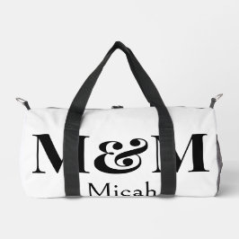 Moderne Minimalistische Monogram Luxe Elegante Tre Plunjezak