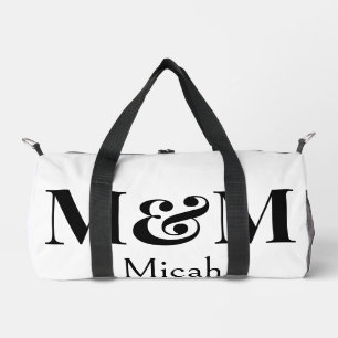 Moderne Minimalistische Monogram Luxe Elegante Tre Plunjezak